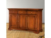 Foto credenza 3 ante 3 cassetti in legno per arredamenti in stile classico