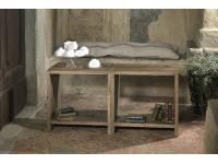 Foto tavolino in legno di pino vecchio per arredi rustici camere da letto albergo hotel