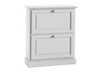 Foto scarpiera laccata bianca 2 ribalte