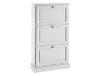 Foto scarpiera laccata bianca 3 ribalte