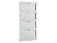 Foto scarpiera laccata bianca 4 ribalte