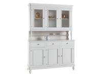 Foto credenza completa laccata bianca 6 ante e 3 cassetti