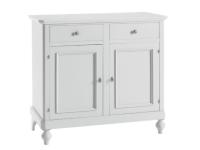 Foto credenza laccata bianca 2 porte 2 cassetti