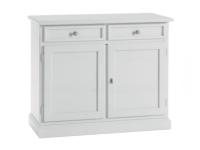 Foto credenza laccata bianca 2 porte 2 cassetti