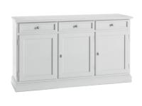 Foto credenza laccata bianca 3 porte 3 cassetti