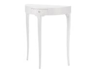 Foto consolle mezza luna laccata bianca 1 cassetto