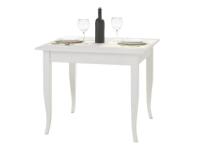 Foto tavolo laccato bianco fisso 90x90