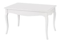 Foto tavolino rettangolare laccato bianco