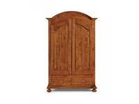 Foto armadio color noce con 2 ante 2 cassetti cornice cappello gendarme in stile classico arte povera per arredo hotel albergo b&b