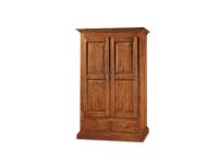 Foto armadio per arredi classici arte povera alberghi hotel b&b e strutture ricettiveo 2 porte 2 cassetti lucidato noce