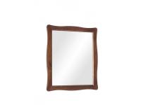 Foto specchiera con cornice legno in color noce in stile classico arte povera