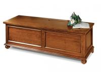 Foto cassapanca in color noce da 120 cm ideale per arredamenti classici in stile