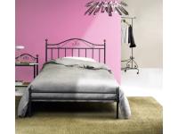 Foto giroletto a una piazza e mezza in ferro battuto.