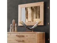 Foto cornice specchiera in legno di abete stile moderno