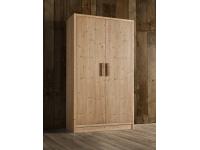 Foto armadio 2 ante smontabile con cassettiera in legno di abete