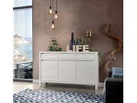 Foto credenza 3 ante 3 cassetti 1 ripiano in legno massello di abete