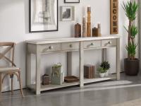 Foto bancone credenza 4 cassetti ed 1 ripiano in abete massello
