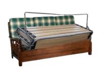 Foto divano letto 3 posti in legno di pino massello stile rustico