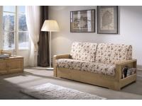 Foto divano letto in legno in stile rustico moderno con fianco con porta riviste