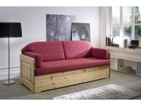 Foto divano letto estraibile in legno massello per arredi rustici country