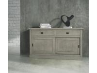 Foto base 2 ante scorrevoli 2 cassetti rovere patinato