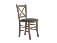 Foto sedia lecce ristorante bar con schienale a croce seduta imbottita