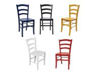 Foto sedie como colorate in legno per arredo bar ristorante trattoria stile rustico classico