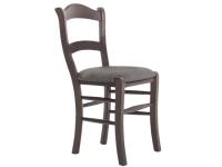 Foto sedie palermo pub ristorante in legno massello con seduta imbottita