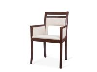 Foto sedie lucca in legno massello con braccioli in stile moderno ed elegante per arredo ristorante