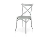 Foto sedie marano croce in polipropilene per arredo ristorante bar pizzeria stile shabby