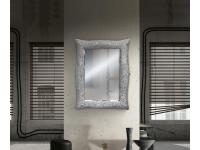 Foto specchiera rettangolare sagomata glitterata per arredamenti in stile moderno