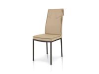 Foto sedie imola bar ristorante moderne con struttura in metallo e seduta e schienale ecopelle