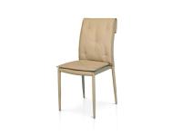 Foto sedie lamezia imbottite e rivestite similpelle per ristorante bar con struttura in metallo