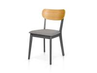 Foto sedie mantova in legno bicolore stile moderno per arredo ristorante bar trattoria