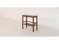 Foto carrello di servizio o gheridon con ruote per ristoranti bar pizzerie color noce