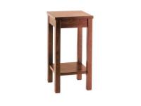 Foto carrello portavivande di servizio gheridon in legno massello color noce