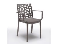 Foto sedie velletri polipropilene e fibra di vetro con braccioli per arredamento bar ristorante arredo giardino ed arredo interno