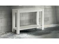 Foto consolle 1 ripiano in abete bianco spazzolato per arredamenti country provenzali