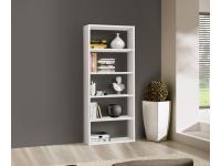 Foto mobile libreria in color bianco frassinato in stile moderno contemporaneo