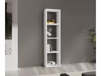 Foto libreria per arredamento in stile moderno contemporaneo color bianco frassinato