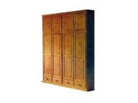 Foto armadi in legno massiccio di pino per arredamenti rustici country 4 porte 4 cassetti