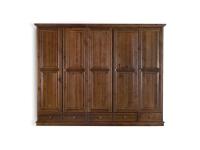 Foto armadi in legno massello di pino 5 porte 5 cassetti per arredi in stile country