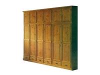 Foto armadio per arredamenti rustici in legno 6 ante 6 cassetti in legno di pino