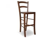 Foto sgabelli in legno per arredamento bar ristorante pizzeria pub in legno con schienale stile rustico