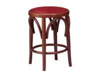 Foto sgabelli bassi in legno in stile viennese toneth bistrot per arredo bar ristorante caffetteria con seduta imbottita