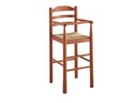 Foto sgabello seggiolone baby in legno per arredamento ristorante bar pizzeria stile rustico