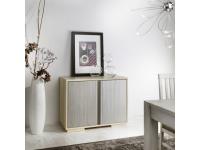 Foto credenza in legno 2 ante bicolore per arredi in stile moderno contemporaneo