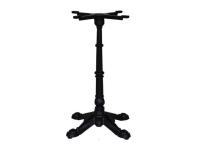 Foto basamenti tavoli bar ristorante pizzeria - ghisa nera con 4 piedi stile bistrot