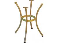 Foto base per tavolo- in alluminio 4 gambe curve color bambù