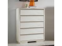 Foto cassettiera in legno 5 cassetti per arredamenti moderno contemporaneo